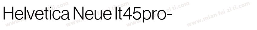 Helvetica Neue lt45pro字体转换